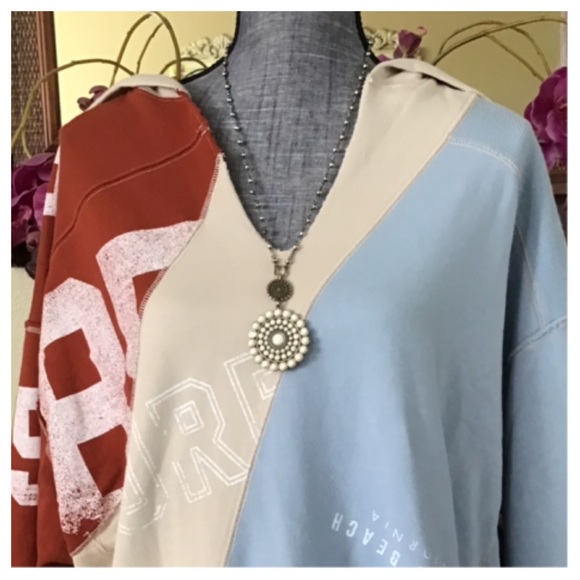 Free People Beach Break Graphic Hoodie.  NWT. - Picture 5 of 7